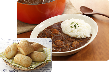 カレーとパン