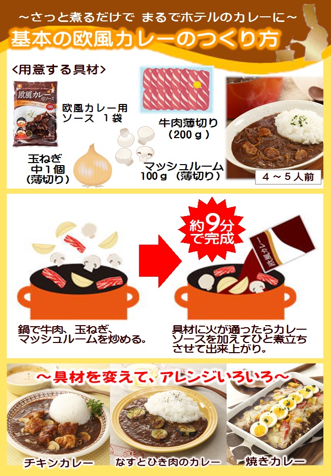ファディ 欧風カレー用ソース 750g(4〜5人前)