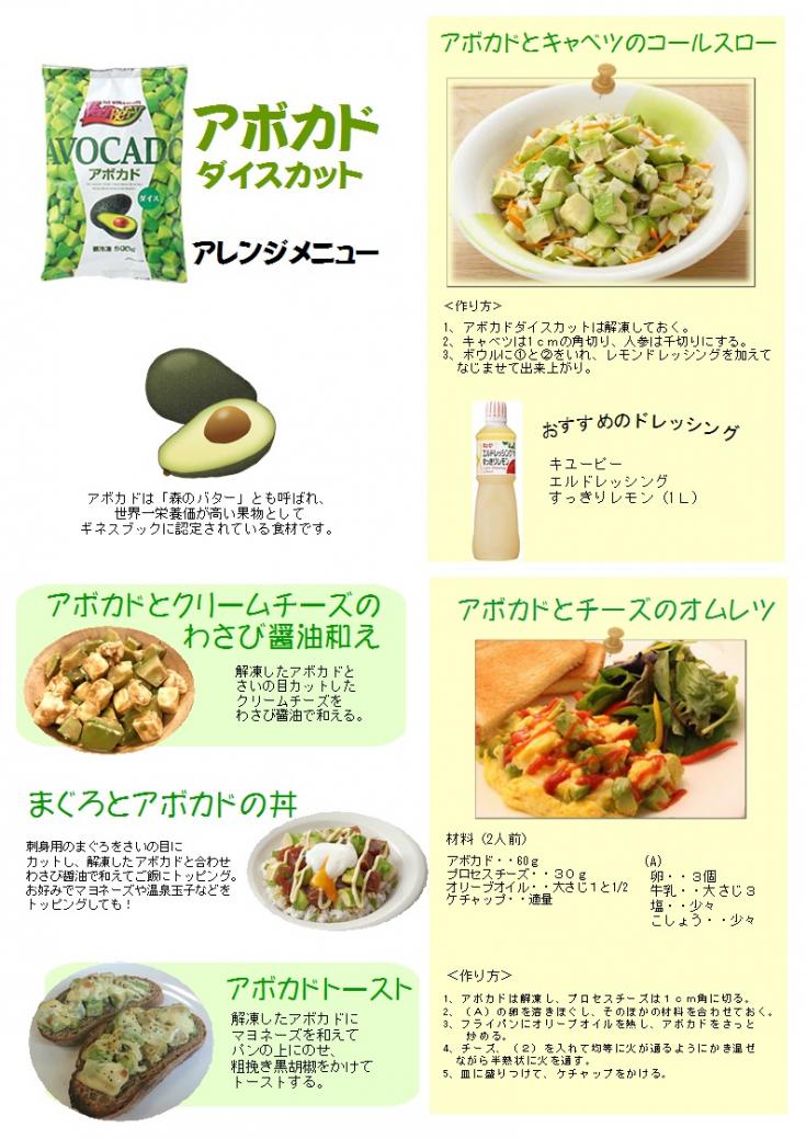 ノースイ アボカド(ダイスカット) 500g