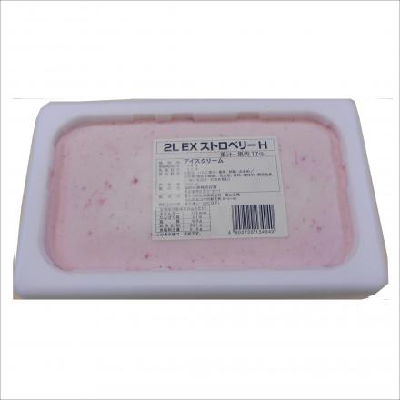 森永乳業　EX　ストロベリーアイスクリーム　2L