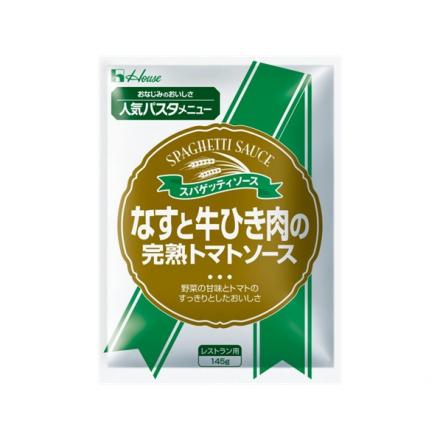 ハウス　なすと牛ひき肉のトマトソースNP 145g