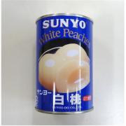 サンヨー　白桃　2つ割　4号缶(固形量250g)