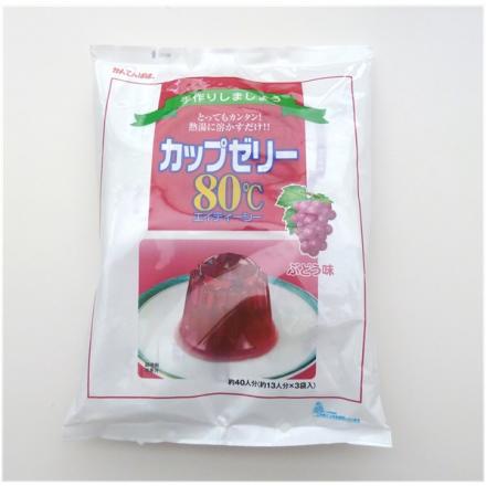 カフェファディ Online Shop 伊那食品 カップゼリー80 ぶどう味 0g 3
