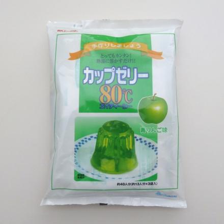カフェファディ Online Shop 伊那食品 カップゼリー80 青りんご味 0g 3