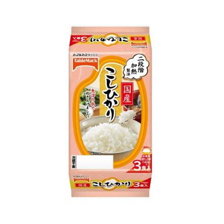 テーブルマーク　たきたてご飯　国産こしひかり 180g×3