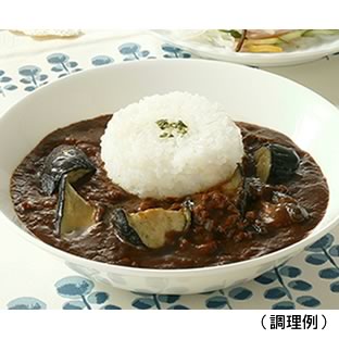 揚げなすとひき肉のカレー